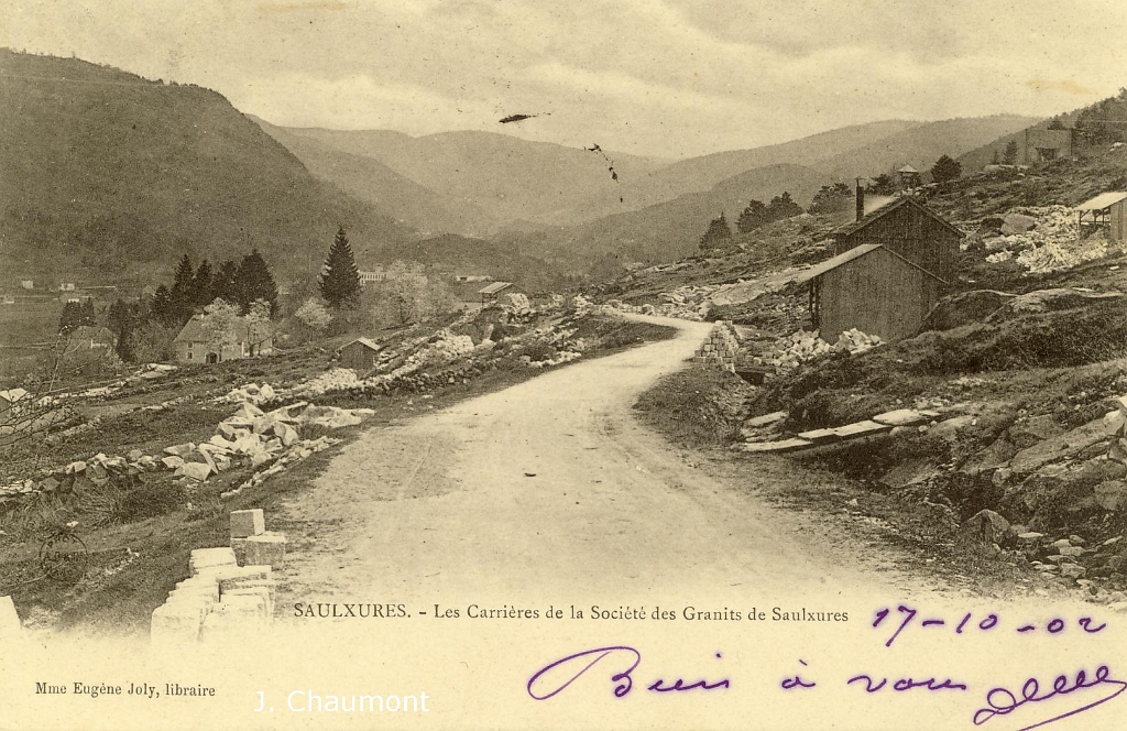 Saulxures-sur-Moselotte/Saulxures. - Les Carrières de la Société des